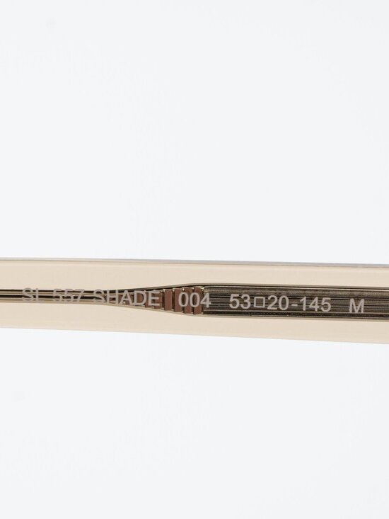 Saint Laurent Women Sunglasses Transparent Nude Grey Oval SL557 SHADE 004 main image 14